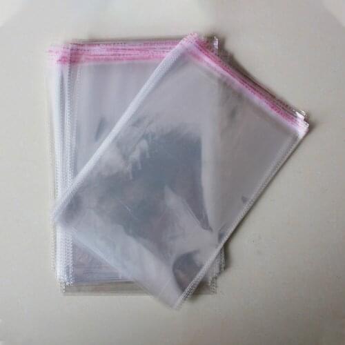Clear Resealable Cellophane/BOPP/Poly Bags 20x30cm Transparent Opp Bag Packing Plastic Bags Self Adhesive Seal
