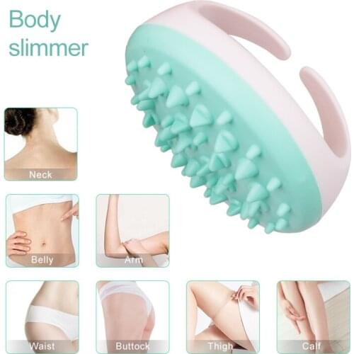 Handheld Bath Shower Anti Cellulite Full Body Massage Brush Slimming Beauty Face Skin Care Tools Face Lifting Rolller Massager