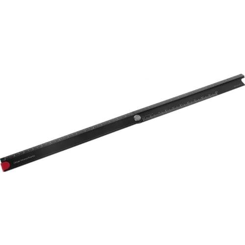 Aluminum Alloy Foldable 15cm-30cm Ruler Simple 90° Folding Metal Stationery Rule