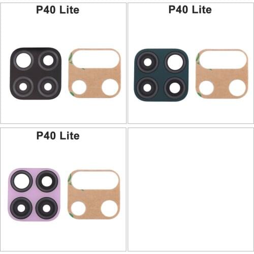 10X Main Rear Back Camera Glass Lens Cover Replacement For Huawei P40 Lite with Ahesive Sticker Black Green Purple