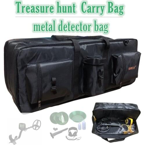 Metal Detector Carry Bag Portable Waterproof Storage pouch Double-layer Organizer Backpack for Treasure hunt tools