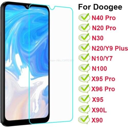 2-1PC Tempered Glass For Doogee X96 X95 Pro X90 X90L Protective Glass on Doogee N40 N20 Pro N30 N10 Y9Plus N100 Screen Protector