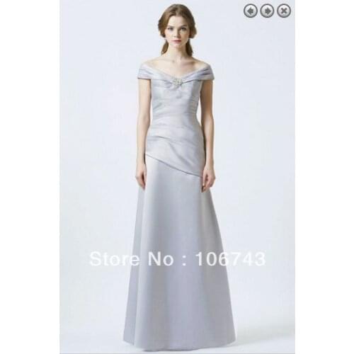 Free shipping Formal Evening elegant dresses 2015 new cap sleeve crystal brides maid dress vestido de festa long evening dess