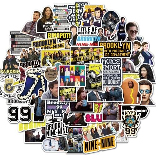 25/50pcs Brooklyn Nine-Nine Stickers for DIY Stationery Decal Pegatina Motorcycle Skateboard Laptop Guitar Helmet Sticker