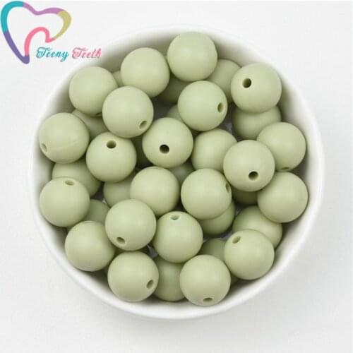 10PCS Sage Green/Lint Round 9-19MM Loose Beads,Popular Greeny Color Hexagon 14-17 MM Loose Beads Making DIY Pendant Teether Toys