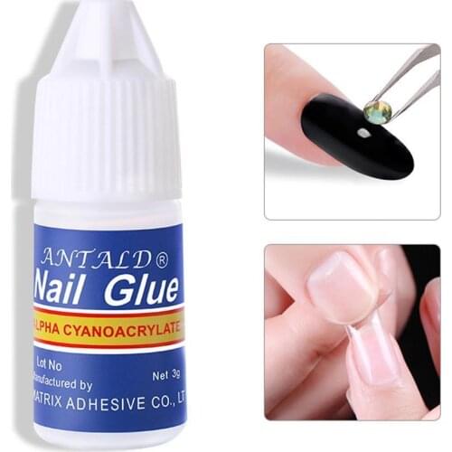 3 g/Bottle Nail Glue For UV Acrylic Rhinestones Decoration Glue Fast Quality Drying Nail Stickers High Nail Nails Decoratio T5Z1
