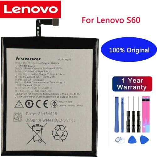 BL245 For Lenovo S60 Battery 100% New High Quality 2150mAh Original Replacement Battery For Lenovo S60 S60W S60t+Free tools