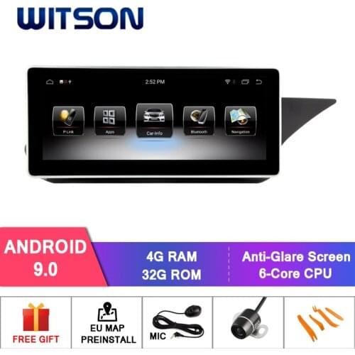 WITSON Android 9.0 10.25'' CAR RADIO for MERCEDES-BENZ E-Class SEDAN W212 2010-2012 (NTG4.0) For Right Hand Drive