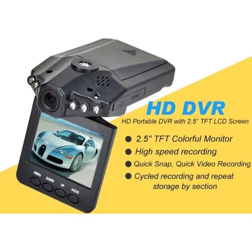 General 2.5 inch HD Car LED DVR Road Dash Video Camera Recorder Camcorder LCD Parking Recorder CMOS Senser High Speed Recording