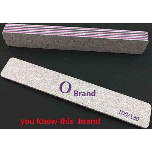 Free Shipping (have tracking news) 10pcs Grey Nail File 100/180 Sanding Nail Pedicure Manicure Beauty Tools Professional Salon