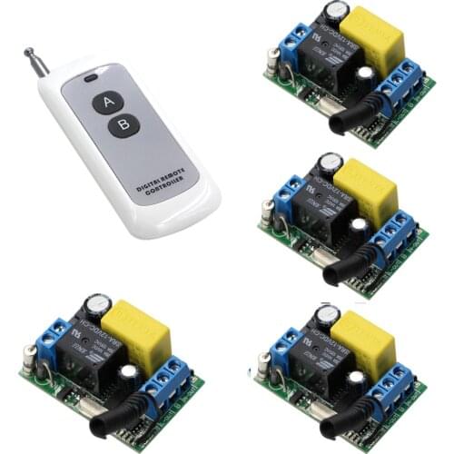 AC 220V 1CH Wireless Relay Remote Control Switch Radio Light Switch Micro 220 Switch With Remote Transmitter Receiver