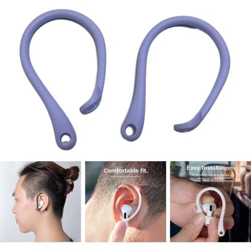 2Pcs Mini Anti-lost Bluetooth Headset Ear Hook Durable Holder 1/2 For Air-pods Headphone Anti-drop B0F7