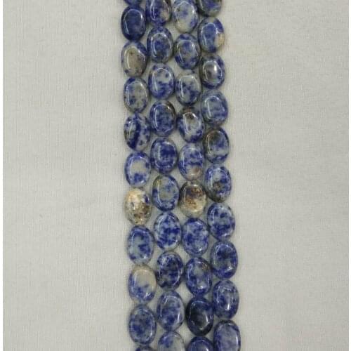 Wholesale 42pcs/lot Fashion good quality natural sodalite stone oval shape loose spacers beads 13x18mm for jewelry marking free