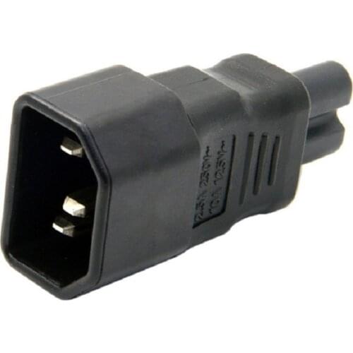 C14-C7 AC Power Adapter IEC320 C14 TO C7 Connector Converter Male To Female Socket Chassis Server Conversion Plug