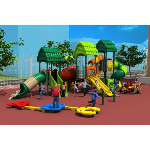 CE/TUV/SGS amusement outdoor playground slide equipment,children combined slide playground for park/school/community YLW046