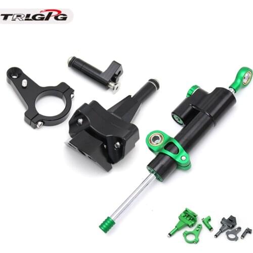 CNC Aluminum Motorcycle Adjustable Steering Damper Stabilizer For ninja400 ninja 400 ninja250 z400 2018 2019 2020