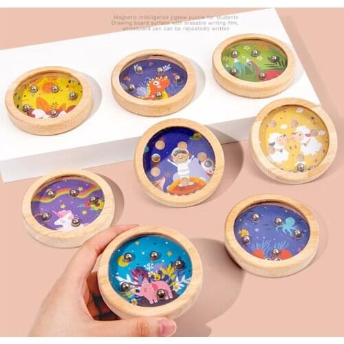 Kids Balance Puzzle Ball Escape Hand Held Fun Skill Game Track Puzzle Escape Brain Teaser Intellectual Educational Toys