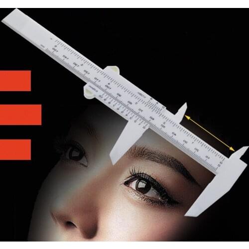 Measuring Tools 1PCS White Plastic Eyebrow Bar Measurement For Microblading Permanent Makeup Tattoo Eyebrow