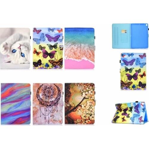 Leather PU Case For iPad 10.2 2019 Smart Case For Apple iPad 10.2 A2200 A2198 A2232 Cover Funda Skin Card Slot Stand Shell Cover