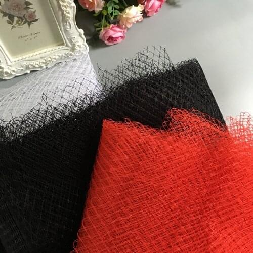 1Y/lot Craft materials diamond large mesh gauze cloth veil hat bridal headdress DIY lace mesh fabric FT011