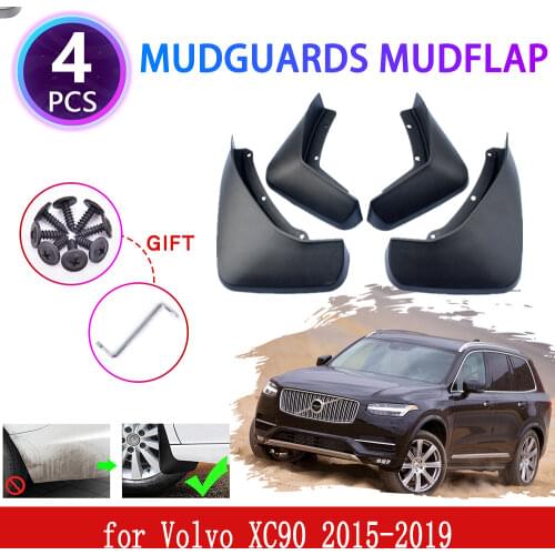 New 4PCS for Volvo XC90 2015 2016 2017 2018 2019 Mudguards Mudflap Fender Mud Flaps Splash Guards Protect Wheel Car Accessories