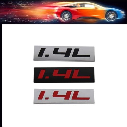 Premium 1.4L 1.4 L car Engine Hood Fender trunk Tail Rear Bonnet Nameplate Decal Emblem Badge Sticker for Universal