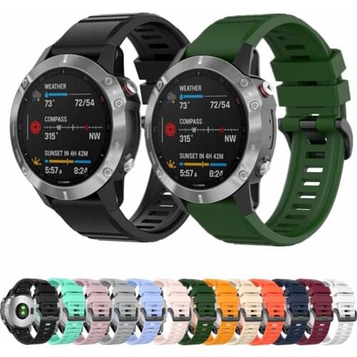 26 22 20mm Silicone Watchband For Garmin Fenix 6 6S 6X Sport Watch Strap Replacement Wristband for Fenix 6S Pro 3HR S Smartwatch