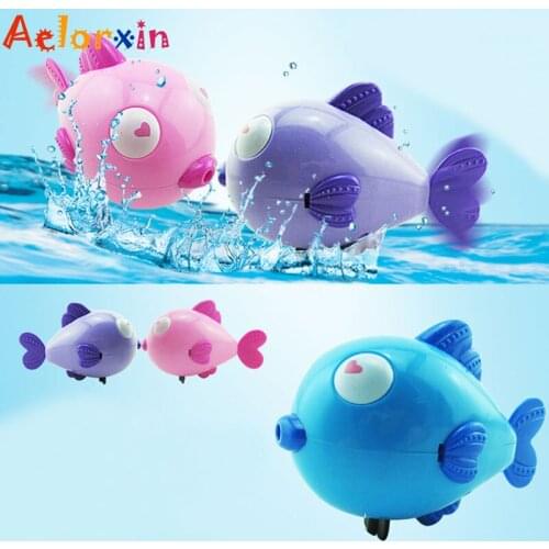 Cartoon Fish Bath Kids Wind Up Toy Educational Cute Animal Baby Toy Infant Swim Chain Clockwork Classic Toys For Newborns Toys