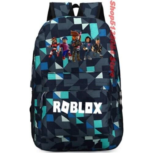 ROBLOX Plaid Backpack Kids School Bag Women Bagpack Teenagers Schoolbags Canvas Student Backpack For Boy Girl Children bag