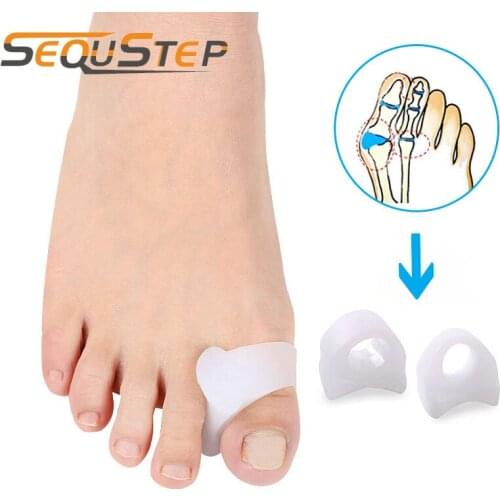 Sequstep Big Toe Spacer Silicone Gel Toe Separators Stretchers Corrector Toe Ring Protection Bunion Hallux Valgus Relaxer