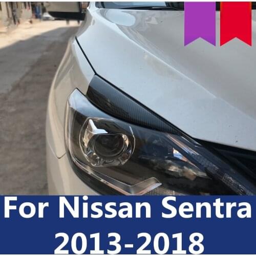 Headlights eyebrows anger eyebrows headlights decorative accessories light eyebrows car Accessories For Nissan Sentra 2013-2018