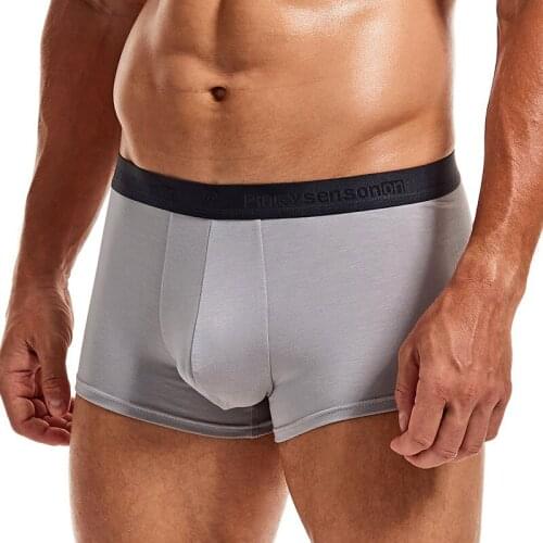 3PCS/Lots Sexy Men Modal Boxer Shorts Seamless Slip Homme Panties Calsoncillos Hombre Underwear TrunksBreathable Underpants 2XL