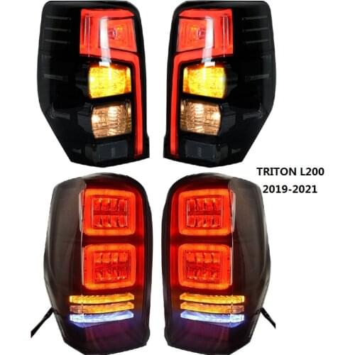Exterior Pickup Car Parts Led Rear Tail Lamps Fit For Mitsubishi Triton L200 2019-2021 Led Rear Tail Lights Turn signal Brake