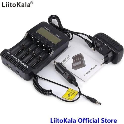 LiitoKala lii-500 LCD 3.7V/1.2V AA/AAA 18650/26650/16340/18500 Battery Charger with screen