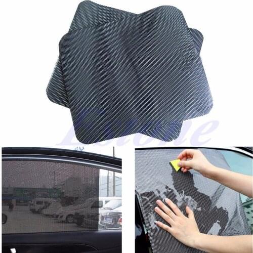 1 Pair Car Rear Window Sun Shade Sunshine Blocker Sun Visor Static Cling