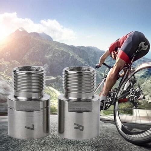 1 Pair Steel Titanium Bike Pedal Extenders Spacers for MTB Mountain Road Bicycle Accessories Replacement Parts