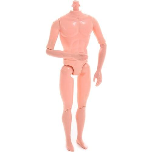 1PC DIY Baby Male Doll Necessary Moveable Doll Body without Head Naked For All Joints Boy