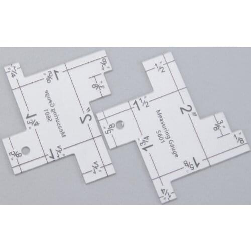 1pc Sewing Gauge Ruler Patchwork DIY Fabric Craft Quilting Gauge Metal Measuring Ruler Knitting Sewing Tools