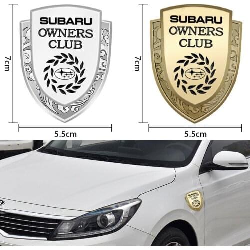 1Pcs New Car Rear Window Decal Metal Sticker Accessories For Subaru Forester impreza Outback Legacy Tribeca Car car accessories