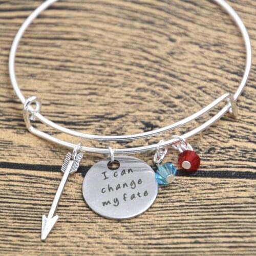 12pcs Brave Bracelet Merida Inspired Brave Necklace I can change my fate Brave necklace wArrow Silver crystals bangles