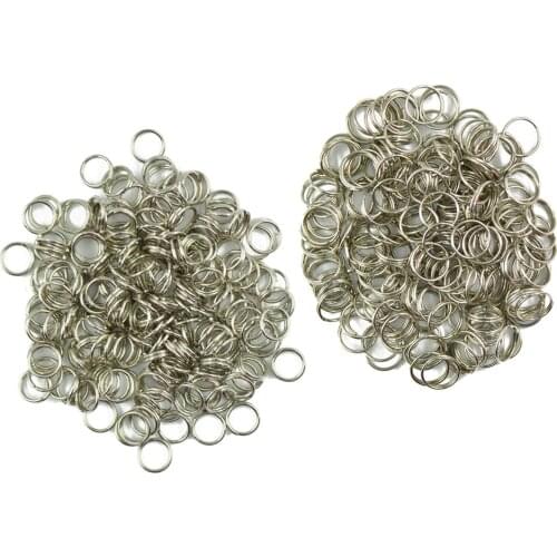 400 Pack Steel Split Rings Jewelry Making Accessory Earrings Jump Rings Link