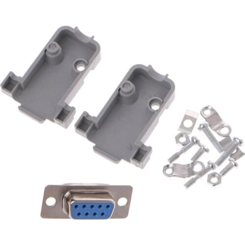 5pcs/lot DB-9 DB9 RS232 Male Female Connector with socket D-Sub 9 pin PCB Connector