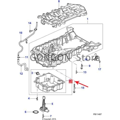 CAR engine oil pan 2006 -2021 Jag ua rf-t ype xk xf xj sedimentation pan oil pan oil pan shell engine oil pan