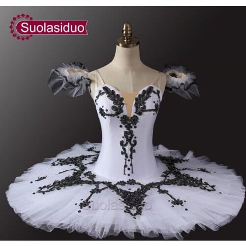 White Swan Lake Ballet Tutu Professional Ballet Costumes Classical Ballet Tutu For Girls Pancake Tutu SD0021