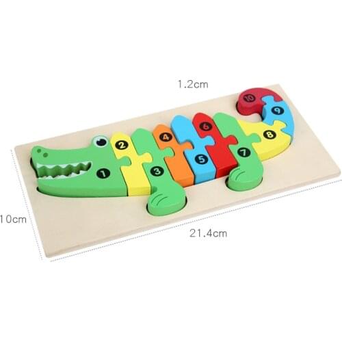 Children jigsaw puzzles 1-2-3-4 years wooden educational puzzles of age to learndevelop toys Tangram for kids