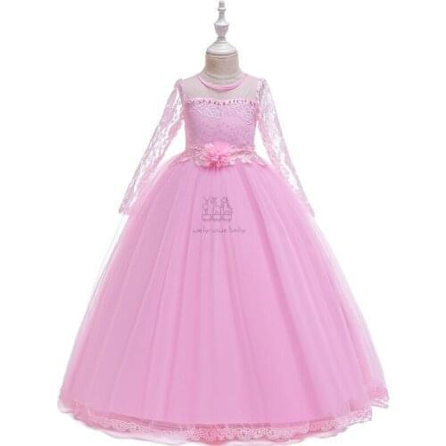 Kids Dress For Girls Wedding Girls Dresses Elegant Lace dress Princess girldress Party Pageant Formal Gown For Teen Children