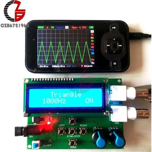 DDS Function Signal Generator DIY Kit Module Sine Square Sawtooth Triangle Wave Function Generator 1602 Digital LCD Display