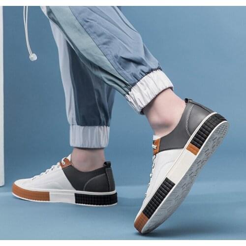 Fashion Men Low cut Mixed Colors Casual Shoes Breathable Sneakers Men Easy Matching Youth Cool Shoe Lace up Lightweight Sneakers