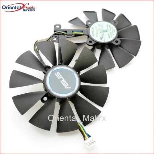 Free Shipping T129215SU 12V 0.5A 87mm VGA Fan For ASUS GTX1050TI GTX1060 GTX1070 RX480 Graphics Card Cooler Cooling Fan