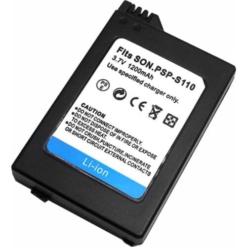 3.7V 1200mAh Li-ion Battery Suitable for PSP2000 PSP3000 game console battery Rechargeable Replacement PSP-S110